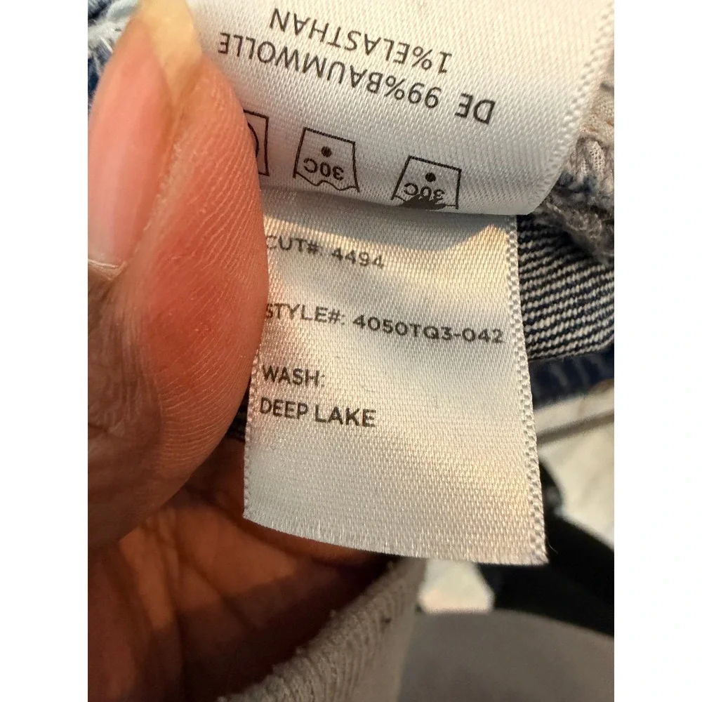 Articles of Society The Smith Jeans Womens 4/27 Blue High Rise Relaxed Deep Lake